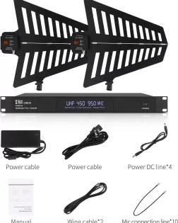 Xtuga GA816 - Equipo de Sistema de Distribución de Antena para Micrófono Inalámbrico