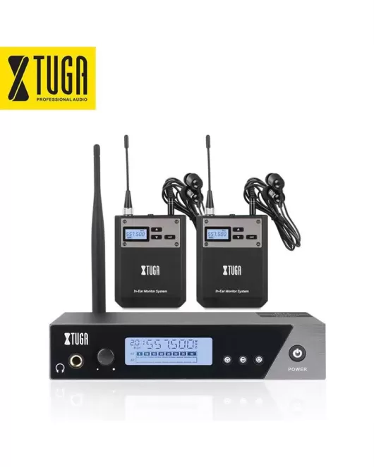 Xtuga IEM1100 Professional Wireless In Ear Monitor System 2 Bodypack