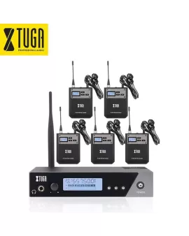 Sistema de monitor inalámbrico intrauditivo UHF Xtuga IEM1100 para banda de 5 paquetes Sistema de monitor inalámbrico intrauditivo UHF Xtuga IEM1100 para banda de 5 paquetes