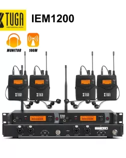 Xtuga IEM1200 4 Bodypacks Inexpensive Best Personal In Ear Monitor System