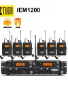 Xtuga IEM1200 6 Bodypack Wireless en el sistema de monitor de oído 