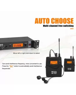 Xtuga IEM1200 4 Bodypacks Inexpensive Best Personal In Ear Monitor System