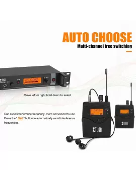 Xtuga IEM1200 4 Bodypacks Inexpensive Best Personal In Ear Monitor System