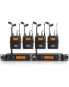 Xtuga RW2080 - Sistema de monitoreo inalámbrico In Ear más asequible con 4 Bodypacks