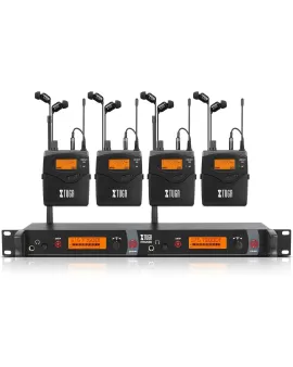 Xtuga RW2080 - Sistema de monitoreo inalámbrico In Ear más asequible con 4 Bodypacks Xtuga RW2080 - Sistema de monitoreo inalámbrico In Ear más asequible con 4 Bodypacks
