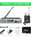 Xtuga Sem100 Professional Frequency Wireless In Ear Monitor System 2 Pack