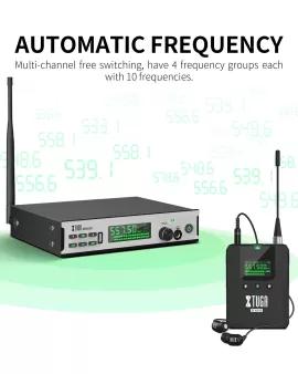 Sistema de Monitor Personal Inalámbrico Estéreo Xtuga Sem100 - 1 BodyPack Sistema de Monitor Personal Inalámbrico Estéreo Xtuga Sem100 - 1 BodyPack
