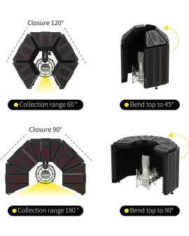 Xtuga Best Recording Microphone Isolation Shield A-BURNER PRO - Xtuga Audio