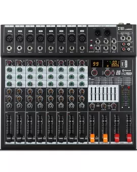 XTUGA LM80D Professional Audio Mixer 8 Channels Audio Music Mixer Mixing Console With Bluetooth USB XTUGA LM80D Professional Audio Mixer 8 Channels Audio Music Mixer Mixing Console With Bluetooth USB