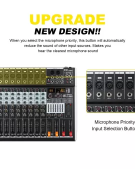 XTUGA LM80D Professional Audio Mixer 8 Channels Audio Music Mixer Mixing Console With Bluetooth USB XTUGA LM80D Professional Audio Mixer 8 Channels Audio Music Mixer Mixing Console With Bluetooth USB