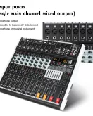 XTUGA LM80D Professional Audio Mixer 8 Channels Audio Music Mixer Mixing Console With Bluetooth USB