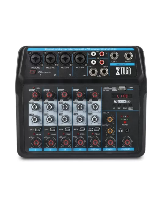Xtuga AM6 Audio Mixer Sonido 6 Canales| Xtuga-audio en 