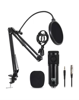XTUGA BM800 Micrófono de Condensador para Grabación Profesional en Estudio XTUGA BM800 Micrófono de Condensador para Grabación Profesional en Estudio