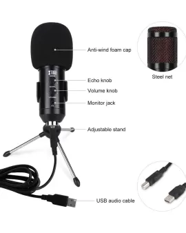 Xtuga BM880 Mejor micrófono USB para conferencias telefónicas en PC Xtuga BM880 Mejor micrófono USB para conferencias telefónicas en PC